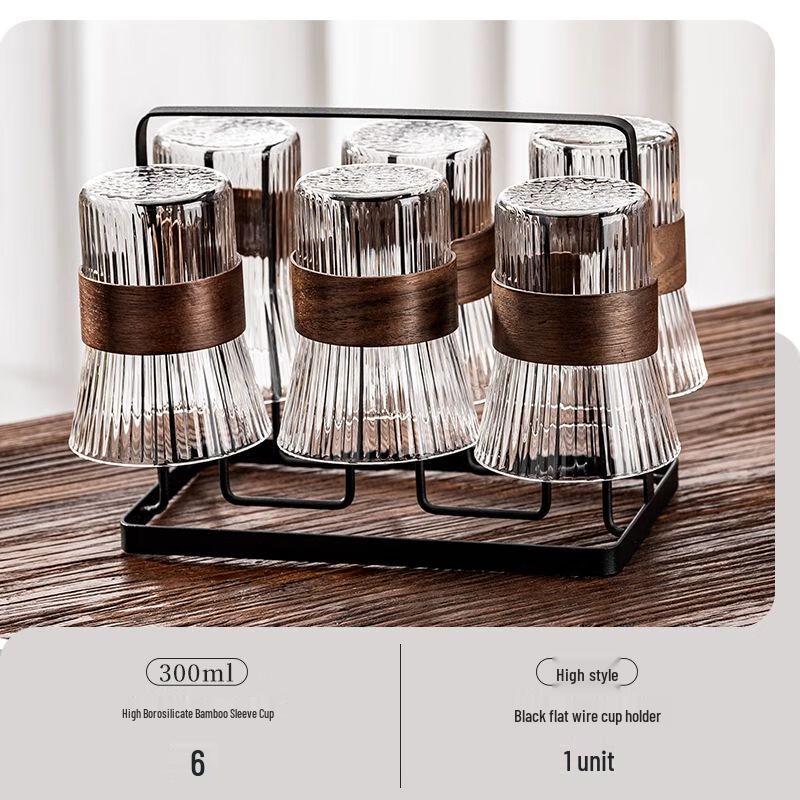 Jiakangming Chinese Style Heat-Resistant Glass Drinkware Set