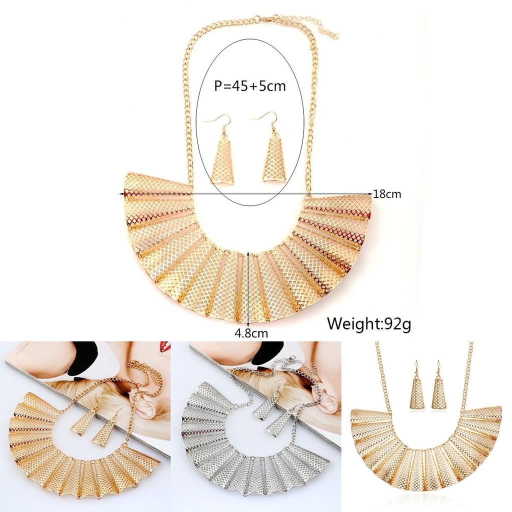 Alloy Geometric Necklace With Hollow Structure For Men Women And Gift Occasions