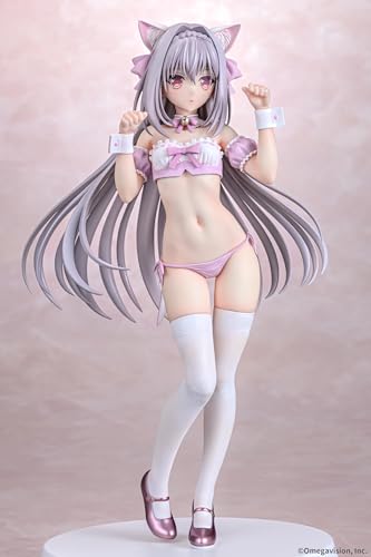 Q-six Tsuki Ni Yorisou Otome No Sahou Sakurakoji Luna Cat Ear Maid Sakura Color Ver. 1/6 Scale PVC Painted Complete Figure