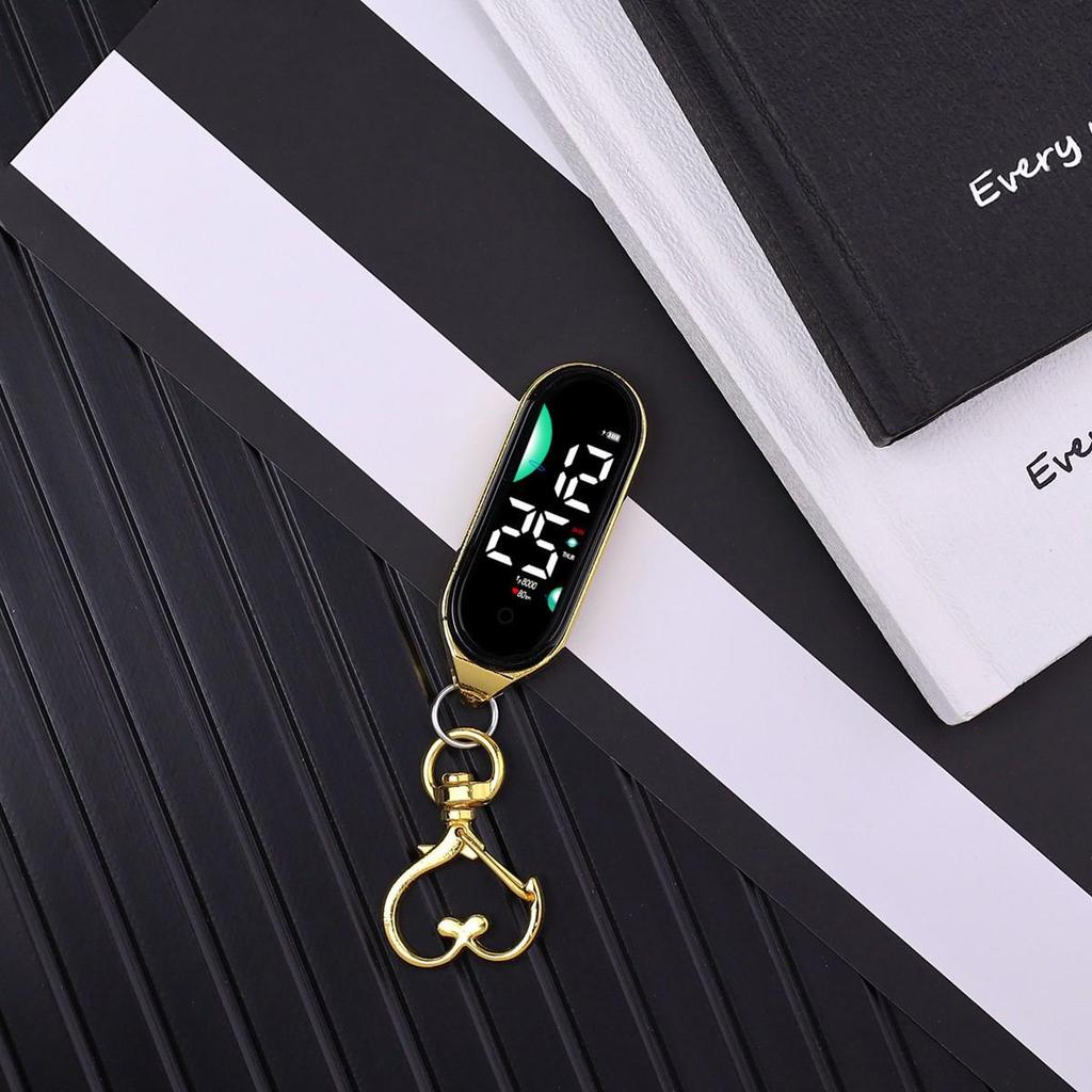 High-Value Luminous Touchscreen Keychain Clock for Students