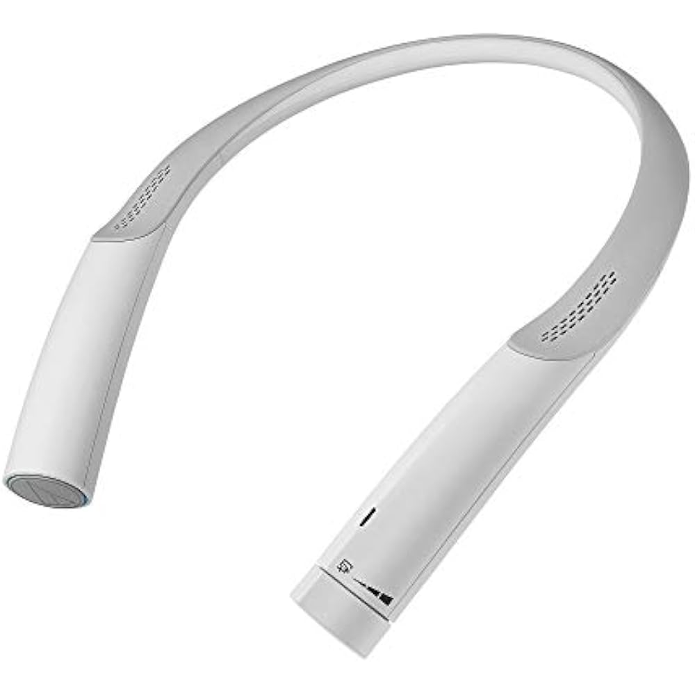Audio-Technica MIMIO SOUND NECK TV Neck Speaker, 2.4GHz Wireless, Clear Sound, Stereo, Easy to Us...