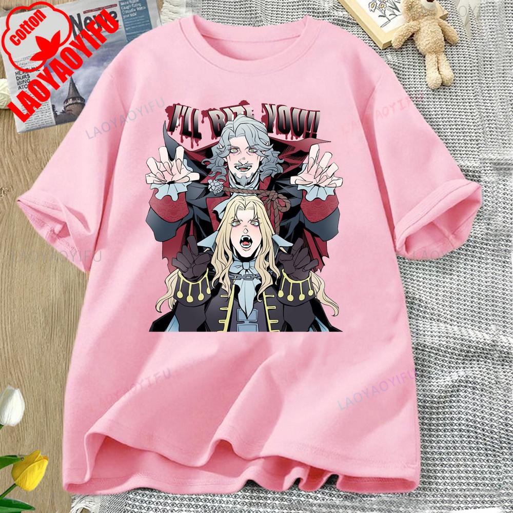 Castlevania Alucard Printed T-shirt Tops Castlevania Alucard Two-dimensional Casual for Daily Wear and Casual Outings