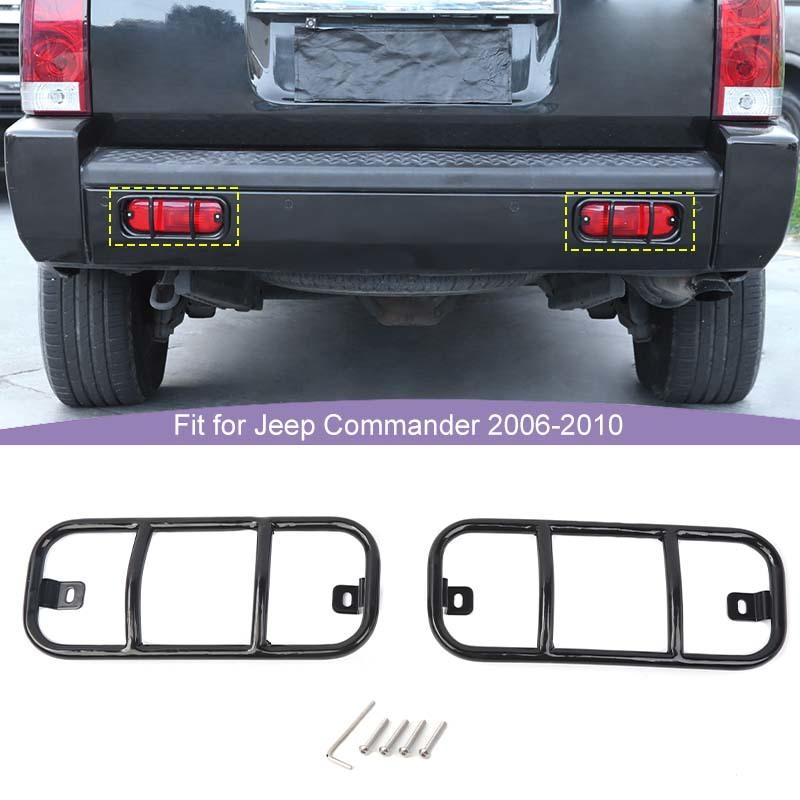Bil Bakre Dimljus Lampskärm Skyddande Dekoration Kåpa För Jeep Grand Commander 2006-2010 Yttre Tillbehör