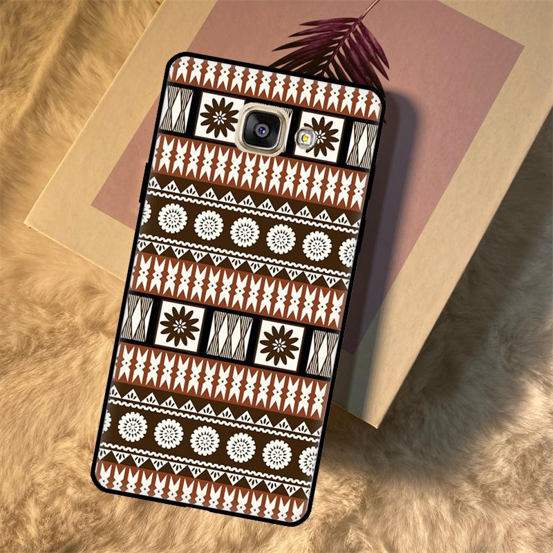 Fijian Masi Tapa Case For Samsung Galaxy M16 M36 M56 M54 M23 M20 M32 M52 M34 M14 M35 M55 M15 M11 M31 M13 M53 Samsung M12