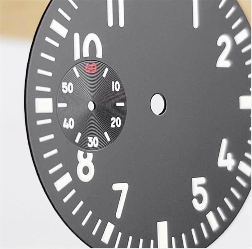 38,89MM Leuchtendes Uhrzifferblatt Geeignet für ETA 6497 6498 ST3600 Uhrwerk Grünes Schwarzes Blaues Zifferblatt Uhr Ersatzteile