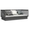 Vidaxl Daybed, Grey, 80X200 Cm, Solid Pine Wood