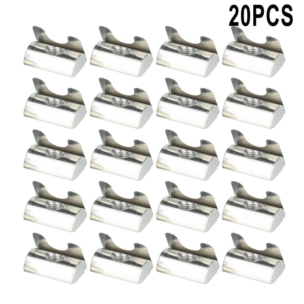 20pcs M8 Shrapnel Nut for 30 40 45 Series Aluminium Profile Accessories
