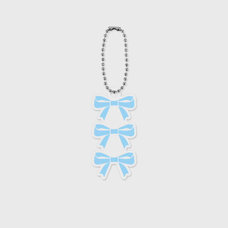 skyblue mini ribbon acrylic keyring Single product