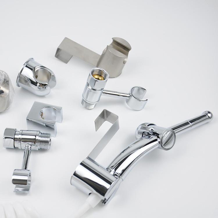 Handheld Bidet Sprayer Set for Toilet Portable Bathroom Bidet Seat Attachment 2 Way Installation Hang or Wall-Mount Kit