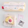 Pen Bag Large Capacity Swiss Roll Stationery Storage Bag Blueberries/Strawberries/Cherries Stationery Organizer Back To School