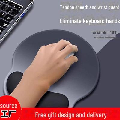 Tappetino Mouse Supporto da Polso in Silicone Extra-Large – Allevia l'Infiammazione del Polso; Perfetto per l'Ufficio, Ideale per Bambini e Adulti