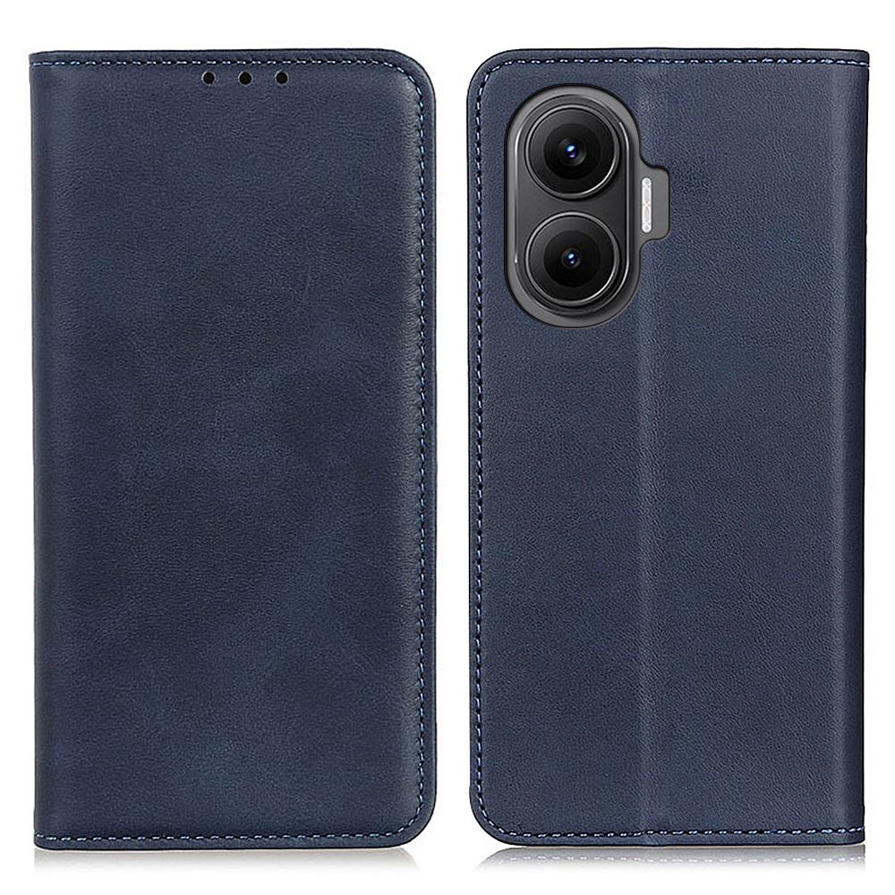 

Для Xiaomi Redmi Turbo 4 Pro 5G/Poco F7 5G Чохол Зі Спліт-Шкіри Відкидний Гаманець Чохол для Телефону Blue