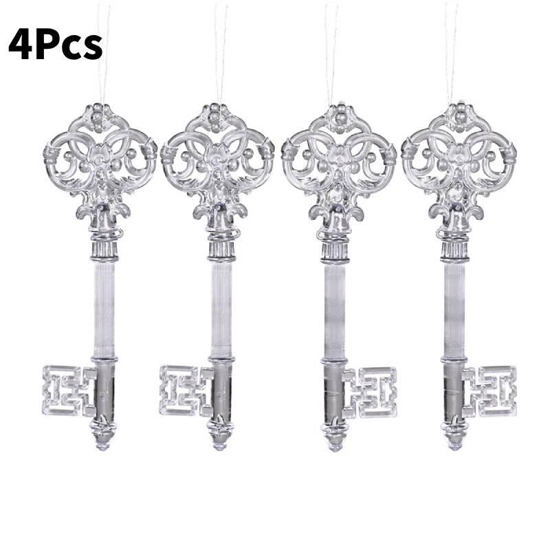 Tree Christmas Decoration Transparent Snowflake Pendant Deer Hanging Pendant