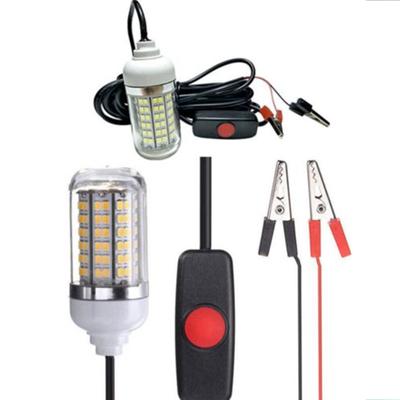 12V LED Green Underwater Submersible Night Fishing Light Crappie Shad Squid