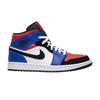 Air 1 Retro Mid Top 3 Unisex Tenisky Viacfarebné biela čierna-hyper-modrá 554724-124