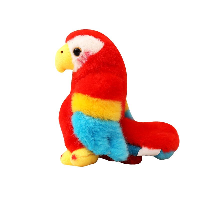 Simulation Parrot Doll Plush Toy Zoo Colored Parrot Doll Children Accompany Soothing Doll