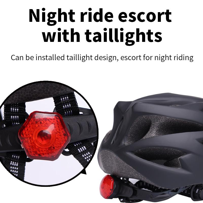 Roselle White PC+EPS Lightweight Adjustable Bicycle Helmet with Removable Sun Visor for Adult Outdoor Bike Riding Protection
