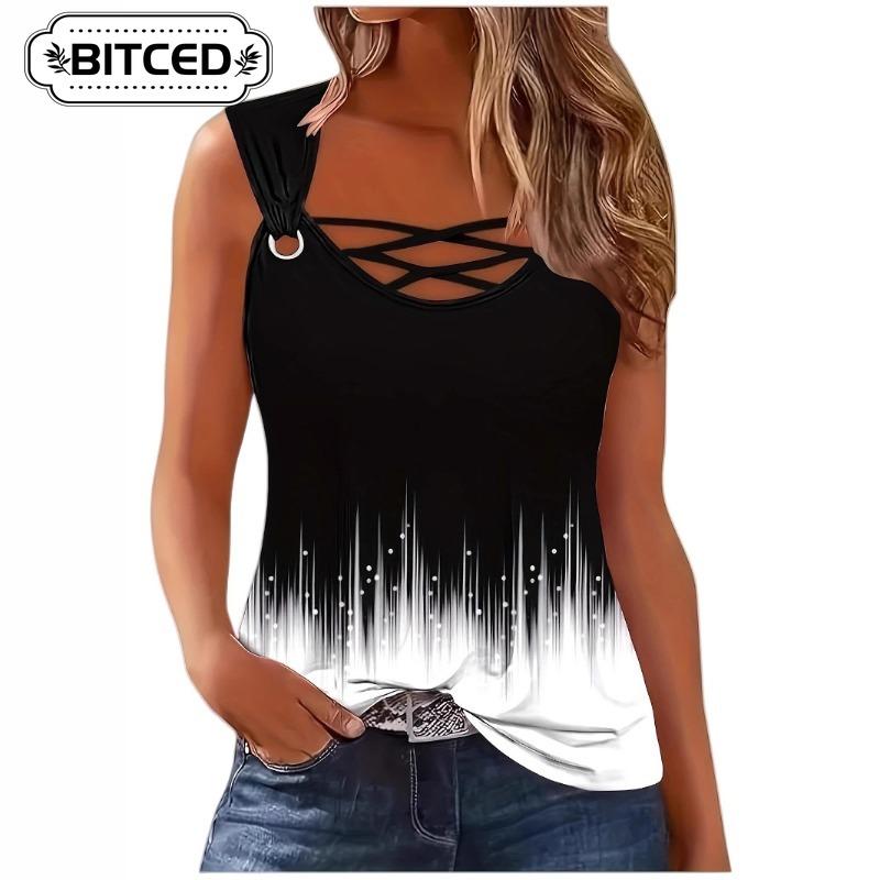 BITCED Women's Fashion Casual Sleeveless Blouses & Shirts