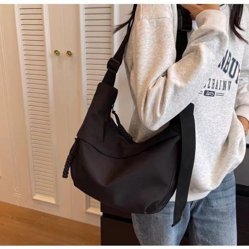 

2025 Полумесяц Повседневная Сумка-тоут через плечо - Универсальная, Вместительная, Женская Модная Сумка чёрный