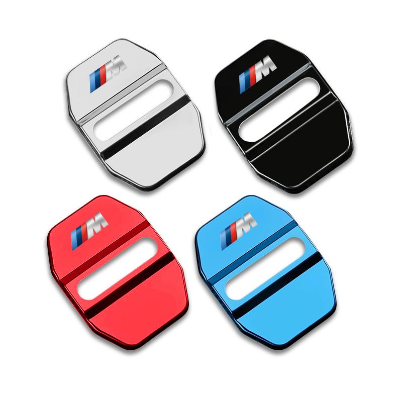 4Pcs BMW Car Door Lock Striker Cover Stainless Steel Protector For BMW G30 G32 G01 G02 G05 G06 G07 G26 G23 G22 F40 F20 G08 G16 PK2