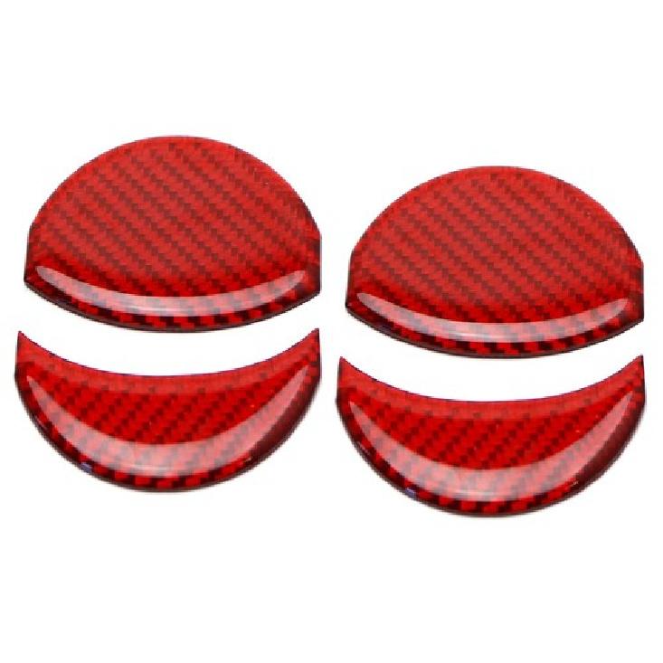 Red Carbon Fiber Overlay Decoration Trims For Subaru BRZ Scion FR-S Toyota 86