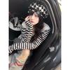 TrendHub Streetwear Long Sleeve T Shirts Harajuku Women Punk Star Print Casual Striped  Shirt Japanese Y2k Aesthetic Grunge Tops