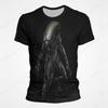 Movie Alien Mutation 3D Printed T-shirt Men's Fashion Hip Hop Trend Short Sleeve Top Cartoon Anime Role Playing Costume