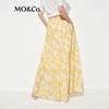 MO&Co. Floral Print High-Waist Tiered Skirt