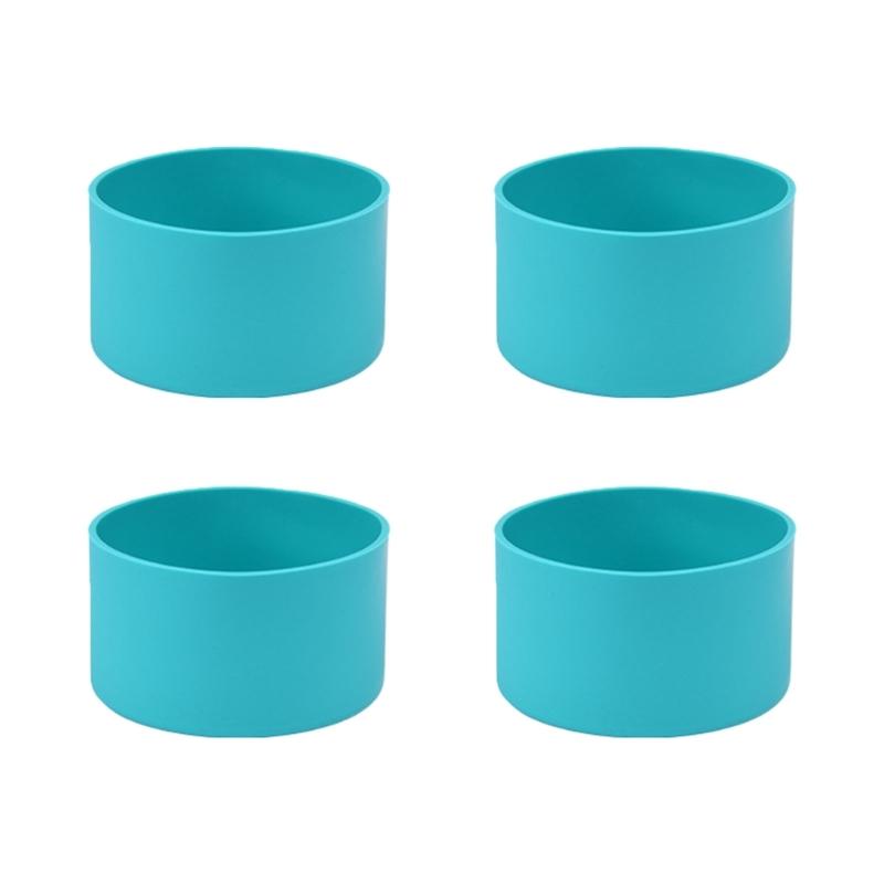 4 Pieces Silicone Boot Sleeve Protective Silicone Covers Water Bottle Bottom Cover Silicone Material for Water Bottles