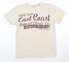 East Coast Men's Beige Graphic Print T-Shirt, Size S