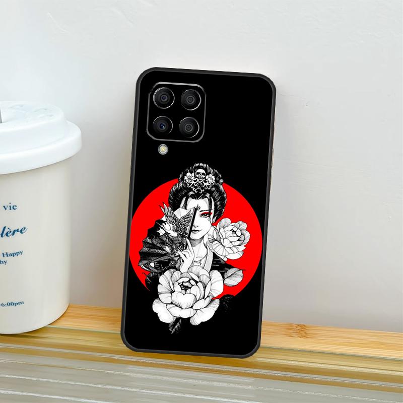 Samurai Warrior Geisha Case For Samsung Galaxy M21 M31 M11 M13 M54 M34 M14 M56 M36 M16 M53 M32 M52 M35 M55 M15 M06