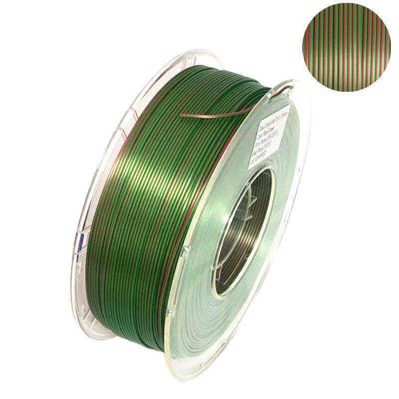 PLA Silk Dual-Color Tri-Color 1.75mm Filament for FDM 3D Printers