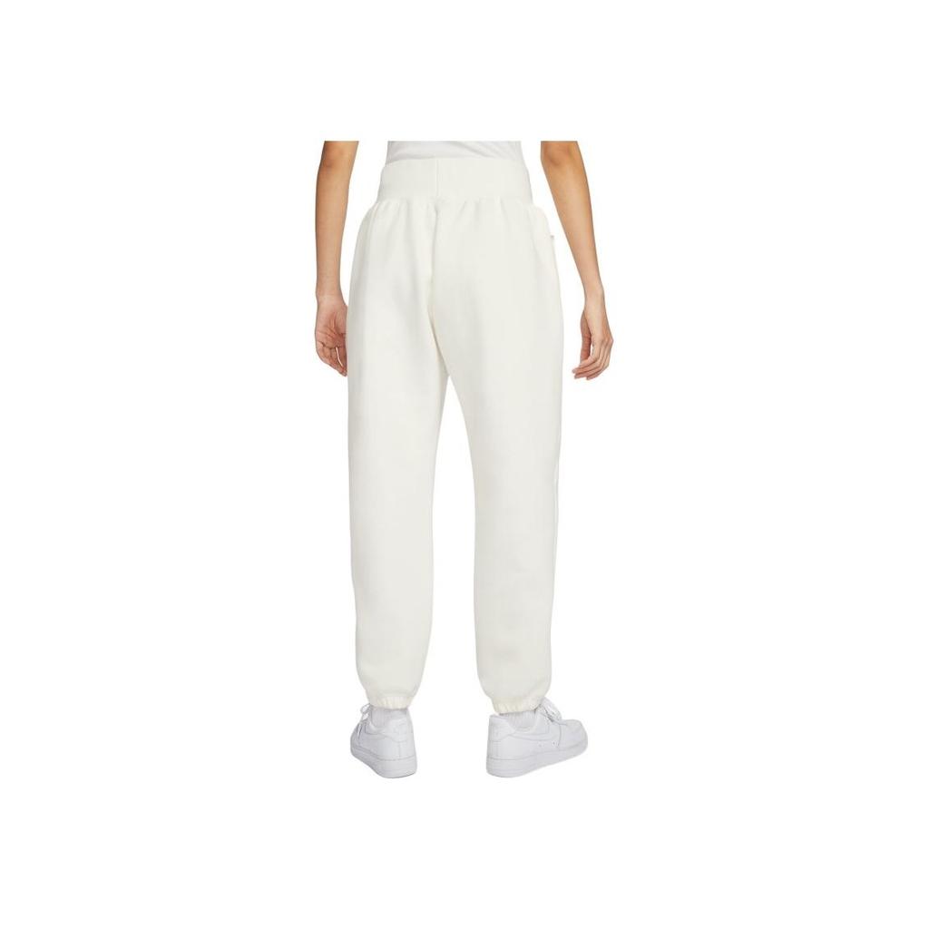 Nike Sportswear Logo Drawstring Knit Joggers Women Bottoms Sail-White FZ6558-133