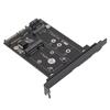 SATA Adapter 2 In 1 MSATA M2 NGFF SSD To Dual Port SATA3 Converter with SATA Cable Screws Stud for 2230 2242 2260 2280