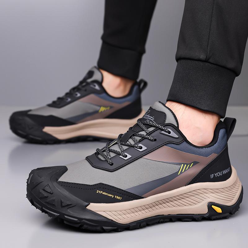 Fashion Men's Breathable Mesh Running Shoes Lightweight Walking Sneakers Men New Outdoor Flats Non-Slip Comfortable Athletic Footwear
