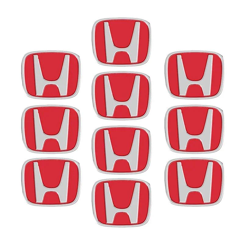 13mm 5/10pcs Car Key Badge Emblem Replacement Car Key Stickers For Honda Civic Accord Fit CRV Jazz Odyssey Insight Legend HRV aja256