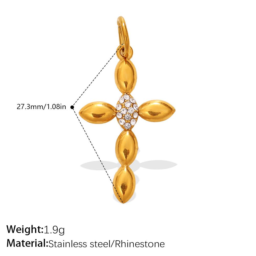 

Europe, America, Gold Diamond Key Cross Pendant Multi-style Personalized Pendant DIY Jewelry Accessories