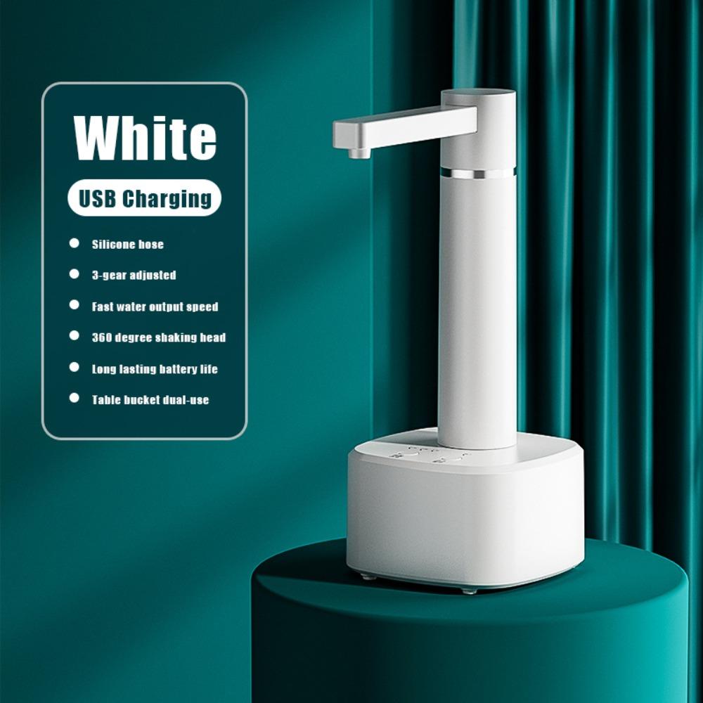 

USB Charging Electric Water Dispenser Pump 2-in-1 Water Extractor For Home Kitchen білий