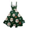 Women's  Print Sexy Off-The-Shoulder Punk Vintage Dress