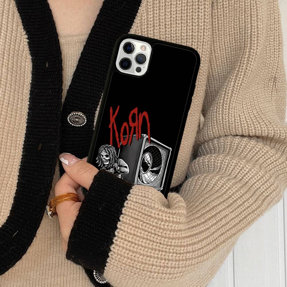 

K-Korn Rock Band PC+TPU Phone Case For IPhone 11 12 13 14 15 16 17 Plus Pro Max Cover iPhone 16pro max