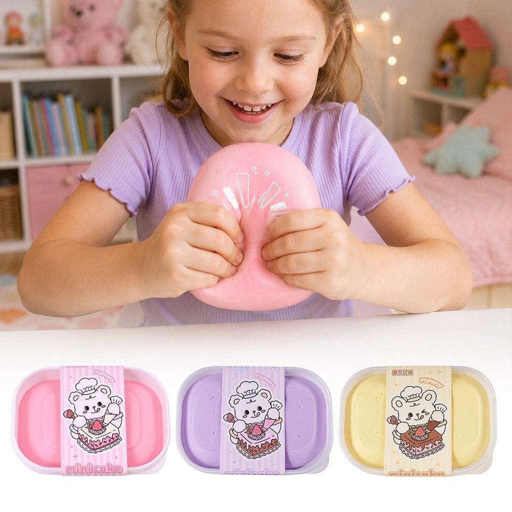 Kneading Design Simulation Cake Box PU Ball Material Squishy Sensory Toy  Office Desk
