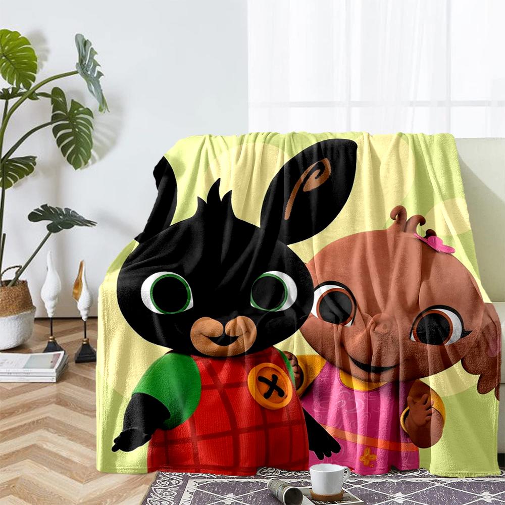 Bing Theme Printed Blanket - Perfect for Couch, Bed, Travel & Outdoor Use | Machine Washable, Cozy & Durable.