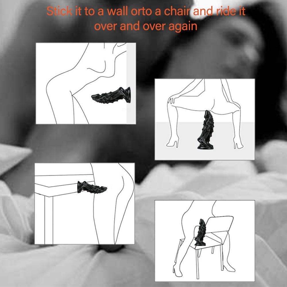 MoDi Animal Dick Dragon Dildo Dinozaur Solzi Penis Ventuză mare Jucării sexuale anale pentru adulți pentru femei bărbați