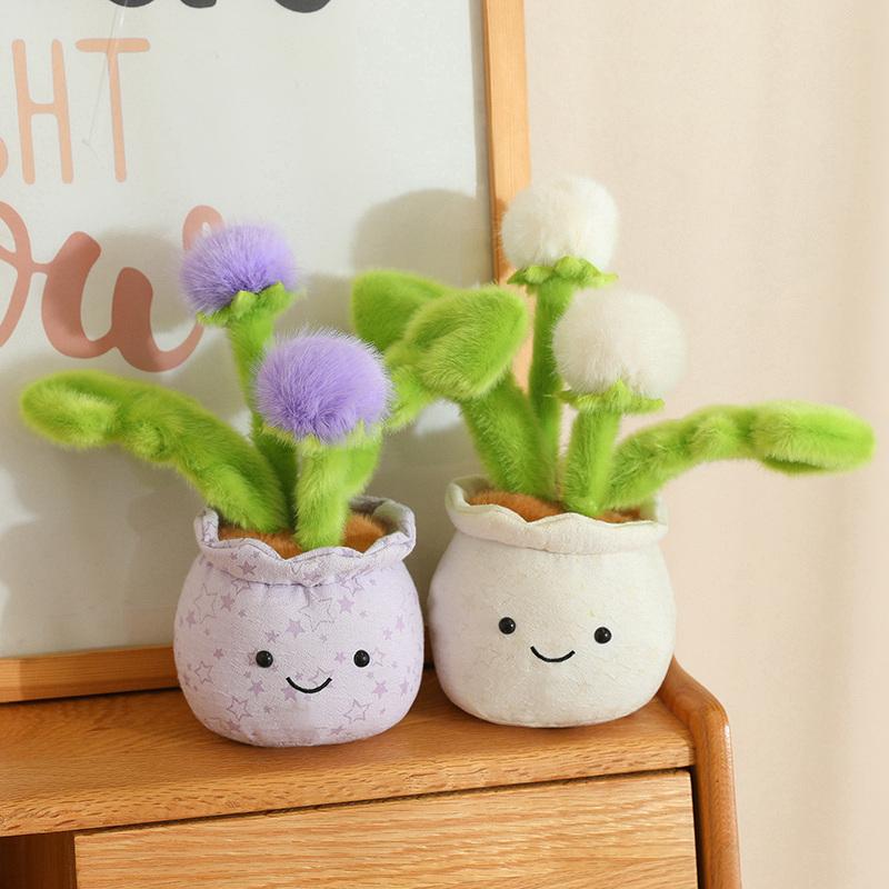 Cute Stuffed Plush Plant Toy Interesting Dandelion Plush Toy Colorful Dandelions Romantic Valentine's Day Gift Kid Birthday Gift