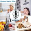 20 Stages High Output Shower Water Filter To Remove Chlorine Fluoride Heavy Metals Filtered Soften Hard Water for Shower Head