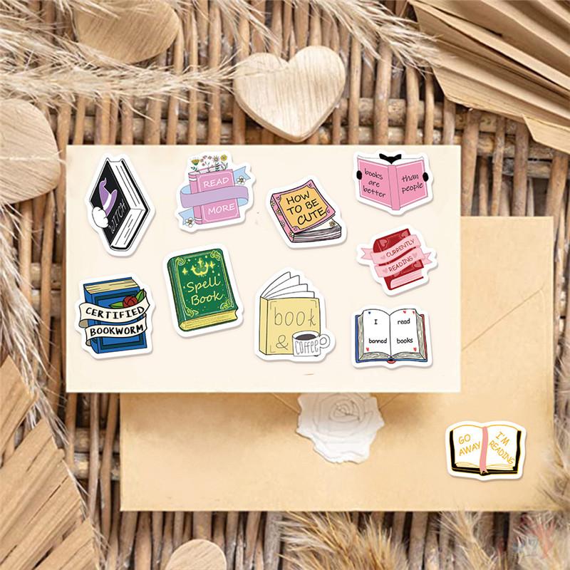 500Pcs/Roll Funny Bookish Art Kids Rewards Stickers - DIY Scrapbooks Album Decor Sealing Label Decals