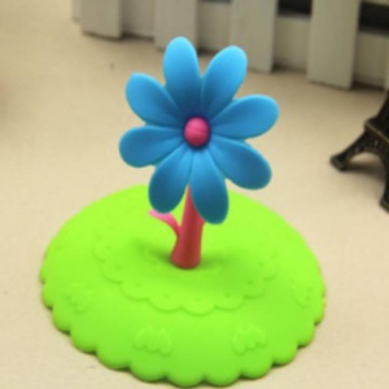 

1 шт. крышка чашки подсолнечника пылезащитная многоразовая силиконовая крышка чашки для питья DIY изоляционная защита от пыли крышка чашки домашняя посуда для напитков крышка синий