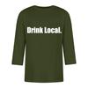 Men's fashionable casual round-neck three-quarter sleeve top T-shirt
