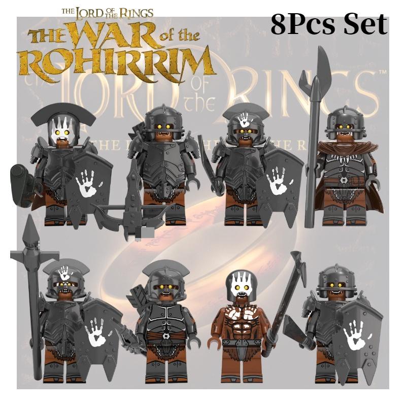 Kt1033 Magic Lord Mini Figure Series Powerful Orc Xp254-261 Children's Educational Building Toy