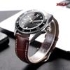Vintage Slub Pattern Leather Watchbands 18mm 20mm 22mm Watch Band Strap Steel Pin Buckle Accessories High Quality Wrist Bracelet